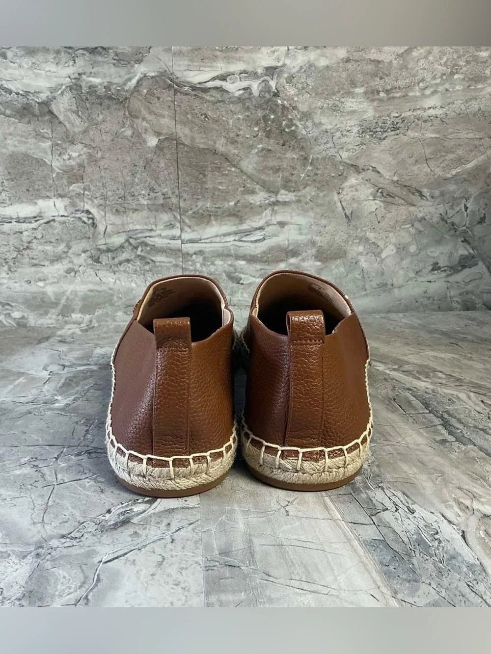 Lauren Ralph Lauren CAMERYN IV TUMBLED LEATHER ESPADRILLE